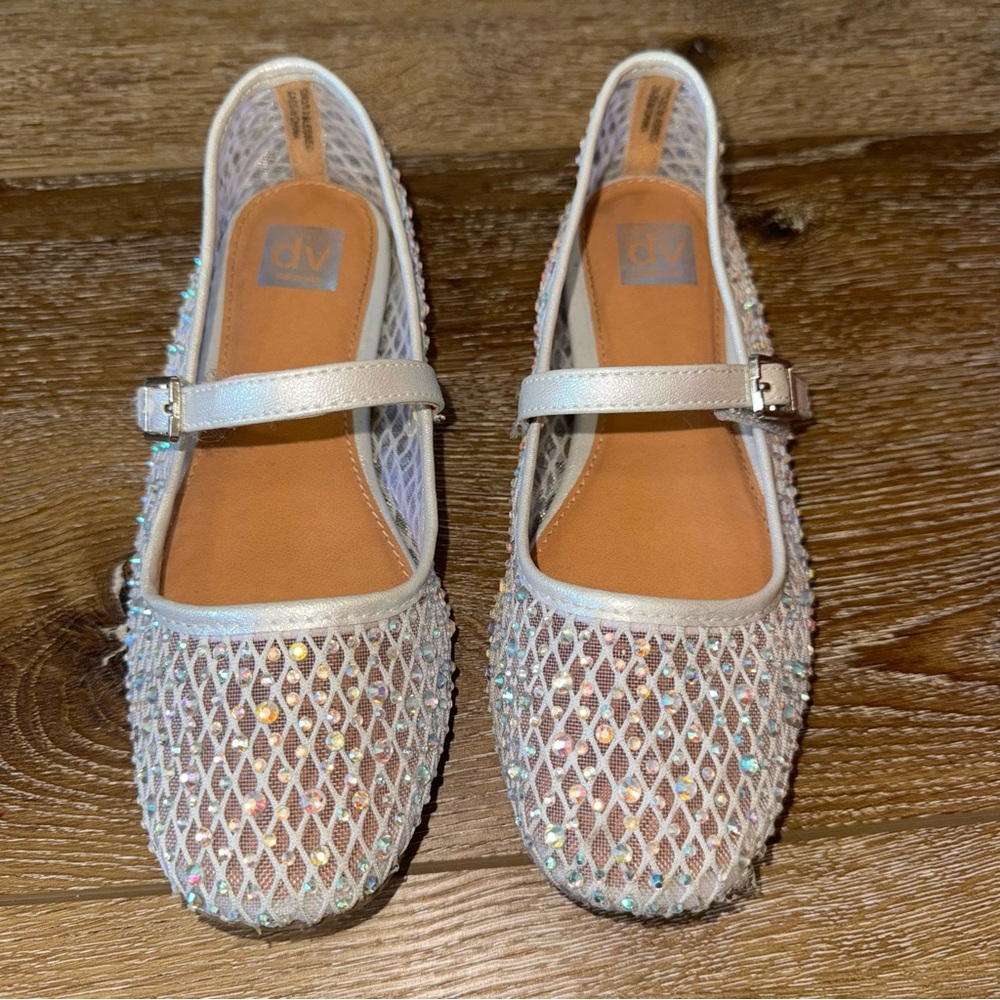 DV by Dolce Vita Silver Dress Shoes with Woven Design
